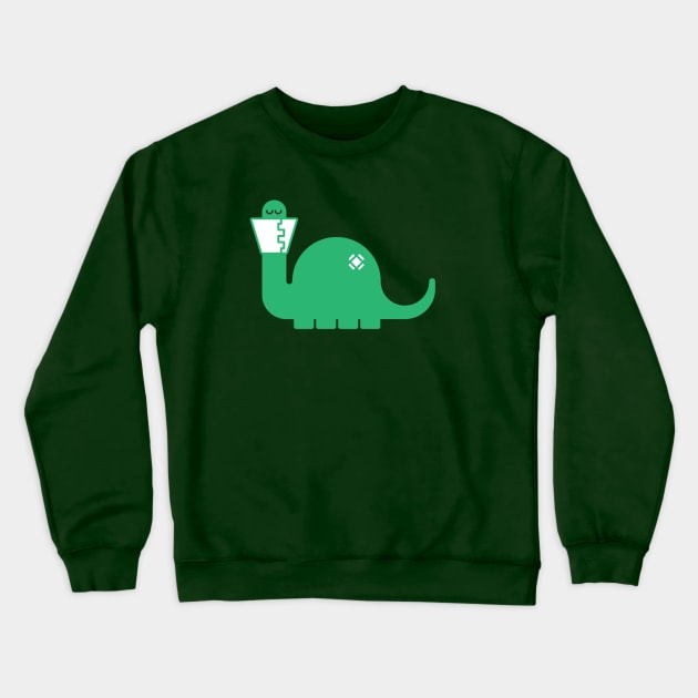 Dino-sore - Apatosaurus Crewneck Sweatshirt by TeeBC